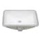 Ruvati 19"x13" Undermnt Bthrm Vanity Sink Wht Rectangular Ceramic W/ Overflow RVB0721 - alternate 4